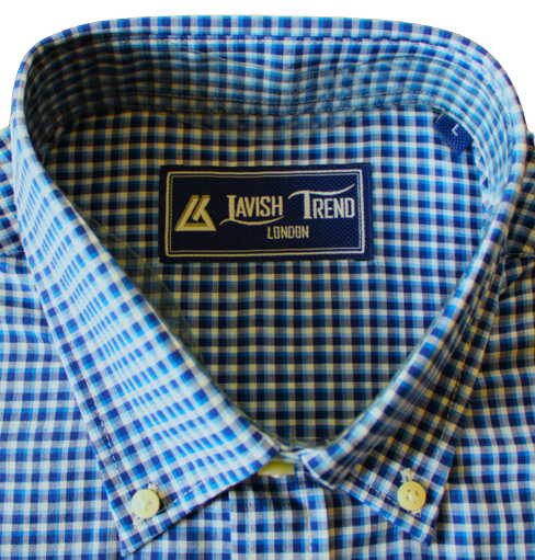 Blue Check, Full Sleeve, Cotton Shirt.