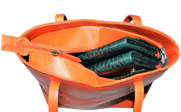 Ladies Hand Bag, Top Grain Cowhide Leather