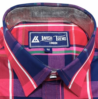 Check Shirt, Short Sleeve, 100% Cotton