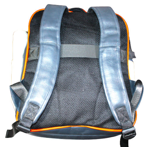 Unisex Office Bag/ Backpack/ School Bag; 100% Top Grain Leather
