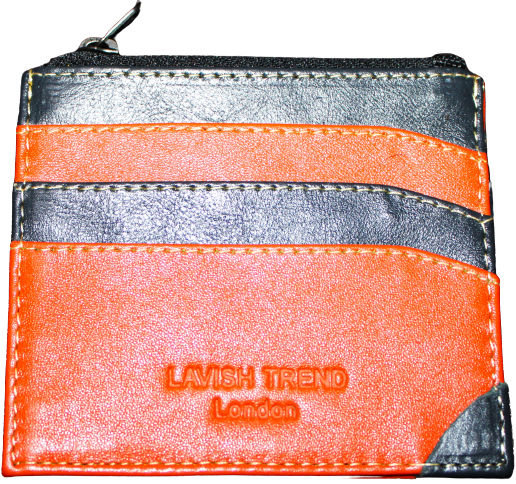 Unisex Slim-Wallet; 100% Top Grain Cowhide Leather