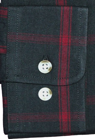 Check, Black, Full Sleeve, Cotton Shirt