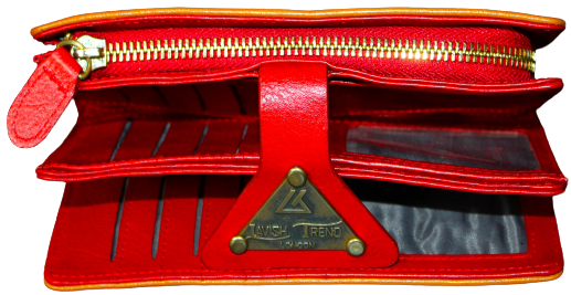 Women Purse/Vanity/Cardholder, 100% Top Grain Cowhide Leather