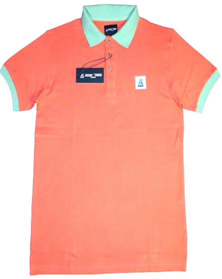 Unisex Polo Shirt, Maroon/Green, Cotton
