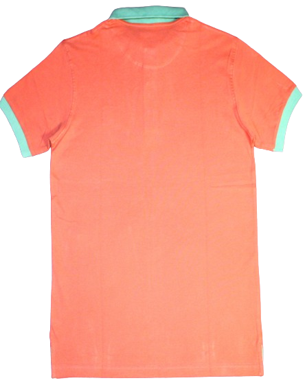 Unisex Polo Shirt, Maroon/Green, Cotton