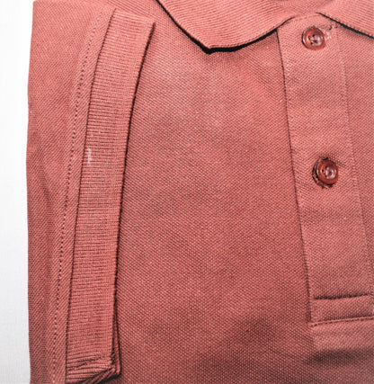 Polo Shirt, Brown, Cotton