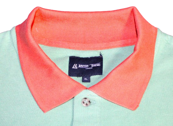 Polo Shirt for Unisex, Green/Orange.  Lavish Trend - London