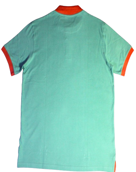 Polo Shirt for Unisex, Green/Orange.  Lavish Trend - London