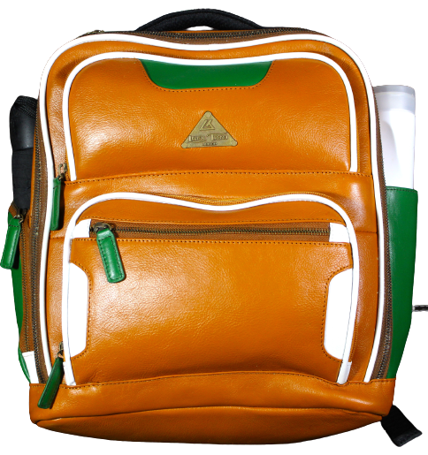 Unisex Office Bag/ Backpack/ School Bag; 100% Top Grain Cowhide Leather
