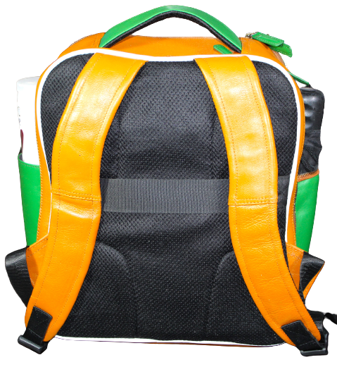 Unisex Office Bag/ Backpack/ School Bag; 100% Top Grain Cowhide Leather