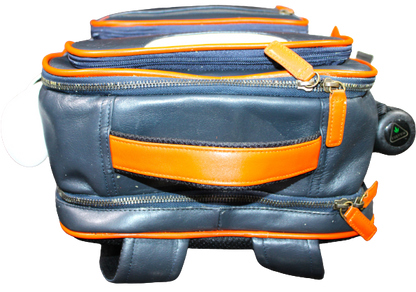 Unisex Office Bag/ Backpack/ School Bag; 100% Top Grain Leather