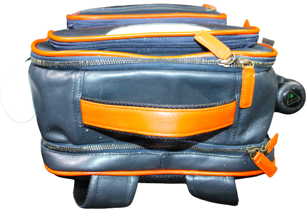 Unisex Office Bag/ Backpack/ School Bag; 100% Top Grain Leather