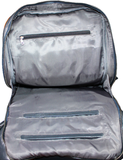 Unisex Office Bag/ Backpack/ School Bag; 100% Top Grain Leather