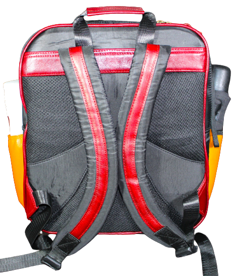 Unisex Office Bag/ Backpack/ School Bag; Leather and Fabrics.