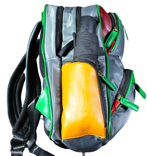 Unisex Office Bag/ Backpack/ School Bag; Leather & Fabrics.