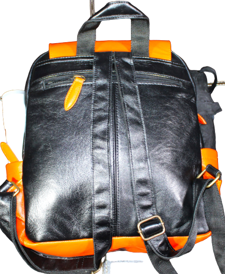 Unisex Office Bag/ Backpack/ School Bag; 100% Top Grain Cowhide Leather