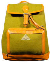 Office Bag/ Backpack/ School Bag; Lavish Trend London; for Women/ Girl; Leather & Jute Fabric.