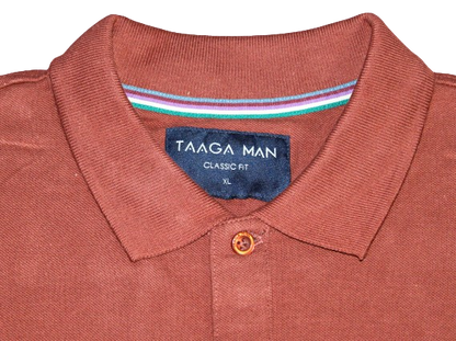 Polo Shirt, Brown, Cotton