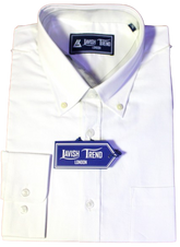 White; Full Sleeve, Button Down Collar, Men Shirt