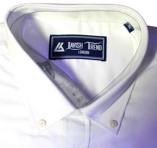 White; Full Sleeve, Button Down Collar, Men Shirt