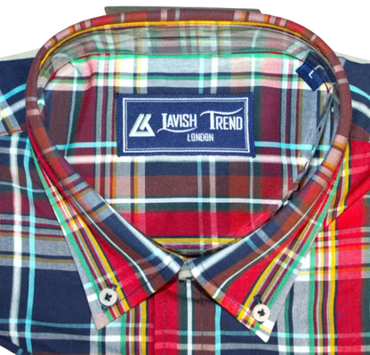 Check, Short Sleeve, Cotton Mix Shirt