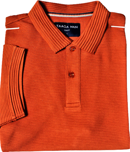 Polo Shirt, Built in Stripe, Cotton