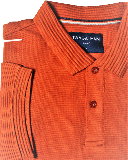 Polo Shirt, Built in Stripe, Cotton