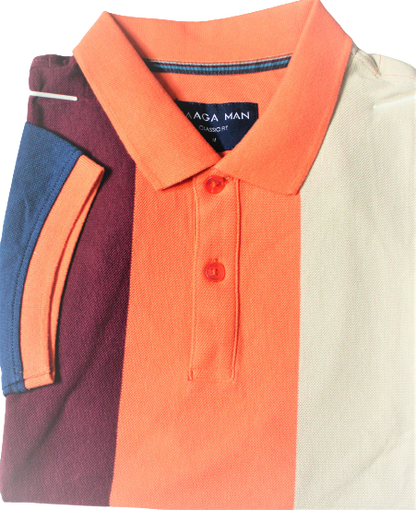 Polo Shirt, Tri-Colours, Cotton